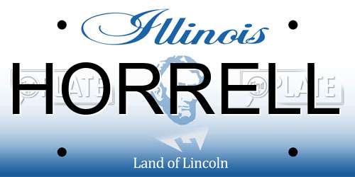 HORRELL Illinois License Plate