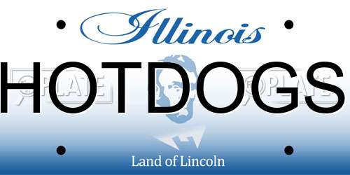 HOTDOGS Illinois License Plate