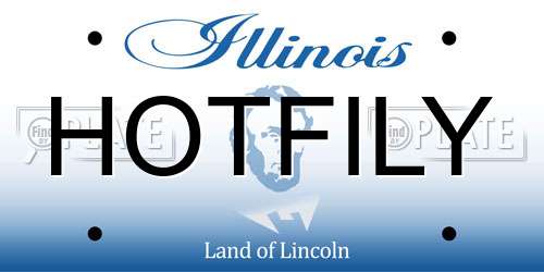 HOTFILY Illinois License Plate