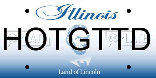 HOTGTTD Illinois License Plate