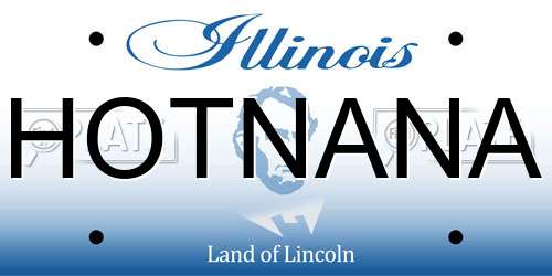 HOTNANA Illinois License Plate