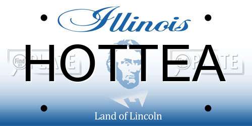 HOTTEA Illinois License Plate