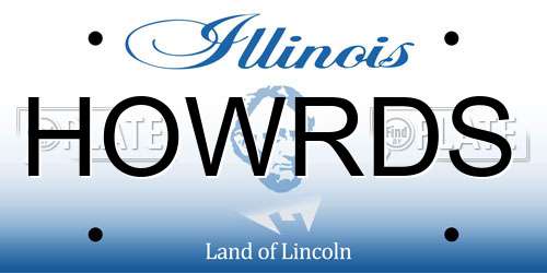 HOWRDS Illinois License Plate