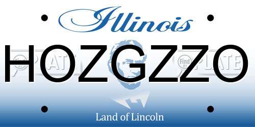 HOZGZZO Illinois License Plate