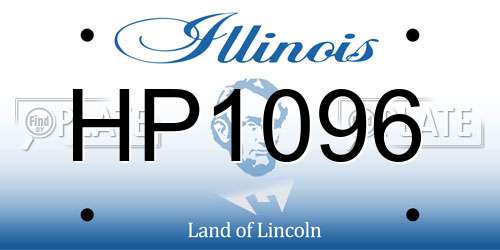 HP1096 Illinois License Plate