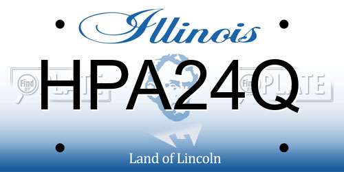 HPA24Q Illinois License Plate