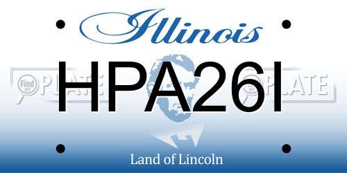 HPA26I Illinois License Plate