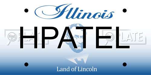 HPATEL Illinois License Plate