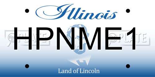 HPNME1 Illinois License Plate