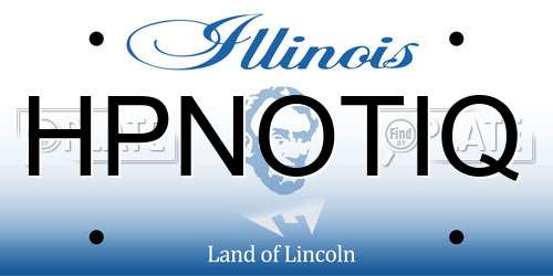 HPNOTIQ Illinois License Plate