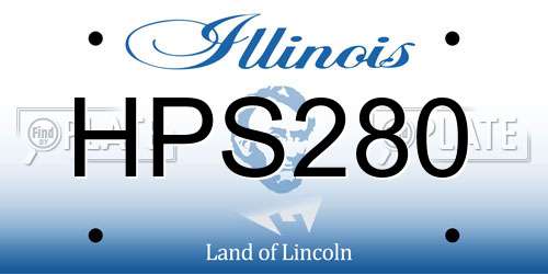 HPS280 Illinois License Plate