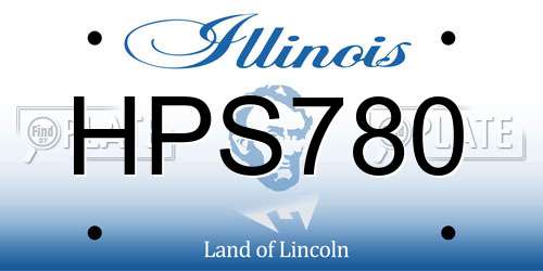 HPS780 Illinois License Plate