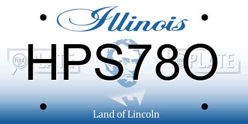 HPS78O Illinois License Plate