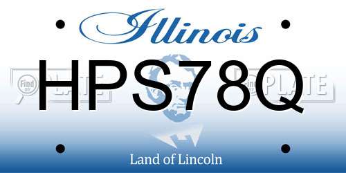 HPS78Q Illinois License Plate