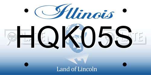 HQK05S Illinois License Plate