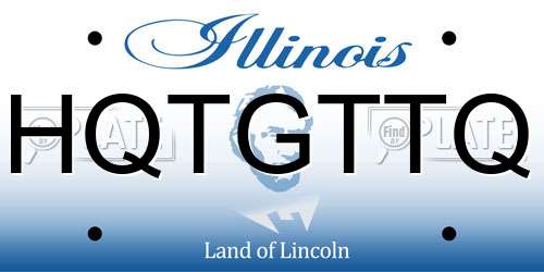HQTGTTQ Illinois License Plate