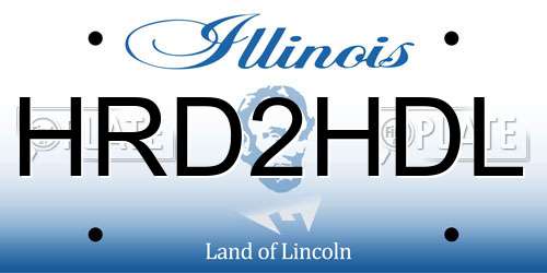 HRD2HDL Illinois License Plate