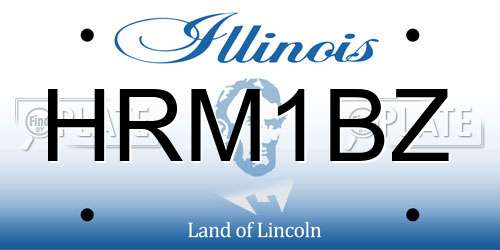 HRM1BZ Illinois License Plate