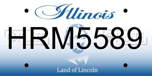 HRM5589 Illinois License Plate
