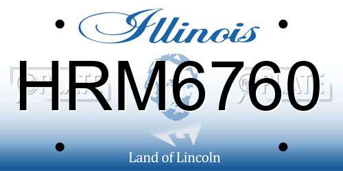 HRM6760 Illinois License Plate