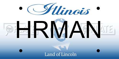 HRMAN Illinois License Plate