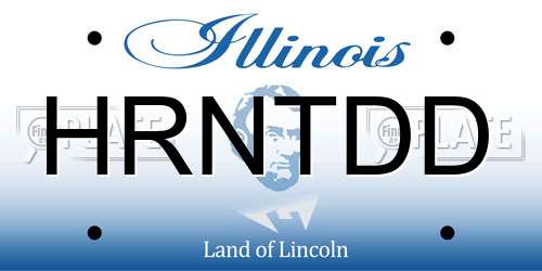 HRNTDD Illinois License Plate