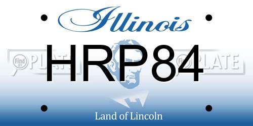 HRP84 Illinois License Plate
