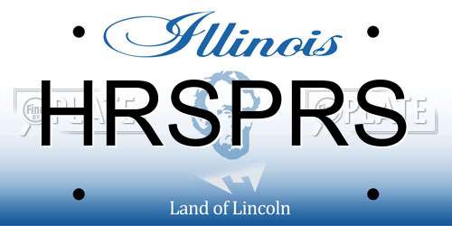 HRSPRS Illinois License Plate
