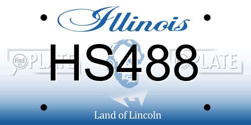 HS488 Illinois License Plate