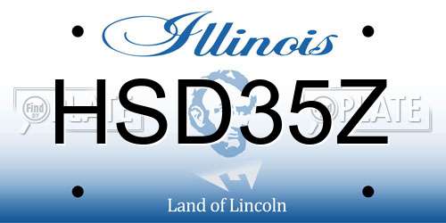 HSD35Z Illinois License Plate