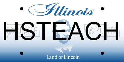 HSTEACH Illinois License Plate