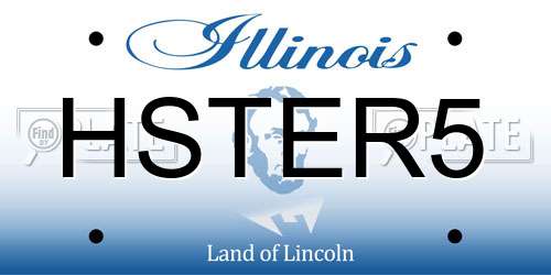 HSTER5 Illinois License Plate