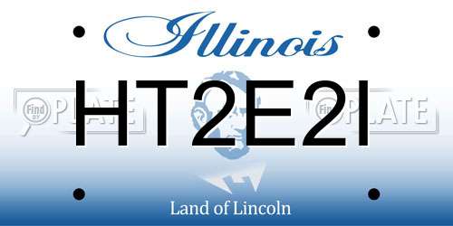 HT2E2I Illinois License Plate
