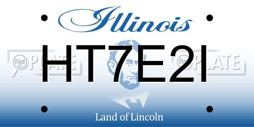 HT7E2I Illinois License Plate