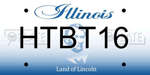 HTBT16 Illinois License Plate