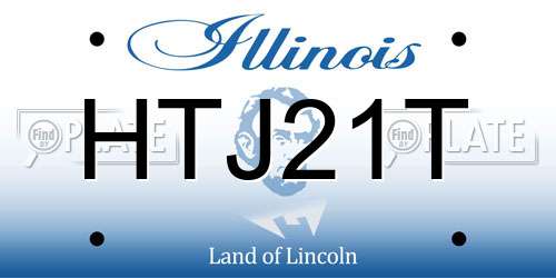 HTJ21T Illinois License Plate