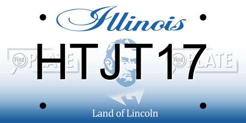 HTJT17 Illinois License Plate