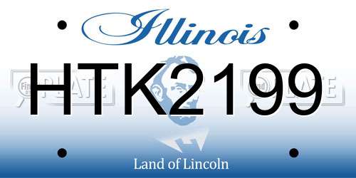 HTK2199 Illinois License Plate