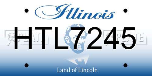 HTL7245 Illinois License Plate
