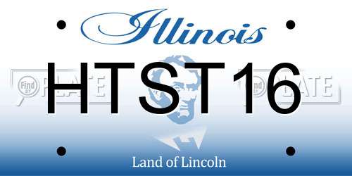 HTST16 Illinois License Plate