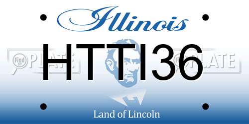HTTI36 Illinois License Plate