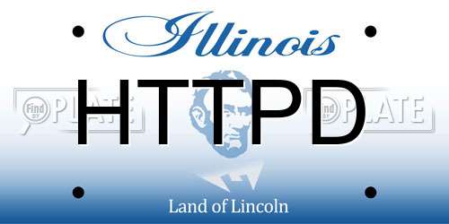 HTTPD Illinois License Plate