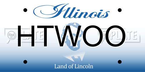 HTWOO Illinois License Plate