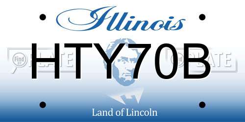 HTY70B Illinois License Plate