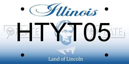 HTYT05 Illinois License Plate