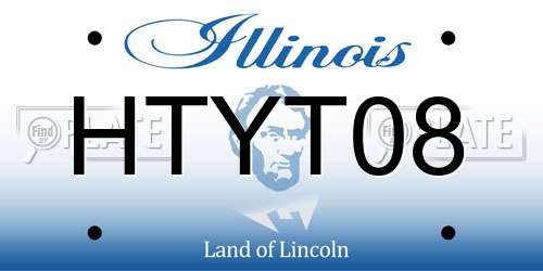 HTYT08 Illinois License Plate