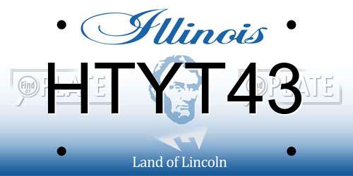 HTYT43 Illinois License Plate