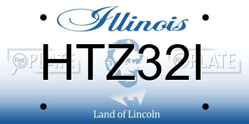 HTZ32I Illinois License Plate