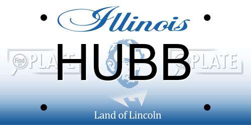 HUBB Illinois License Plate