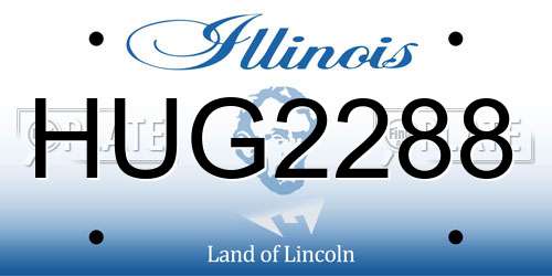 HUG2288 Illinois License Plate